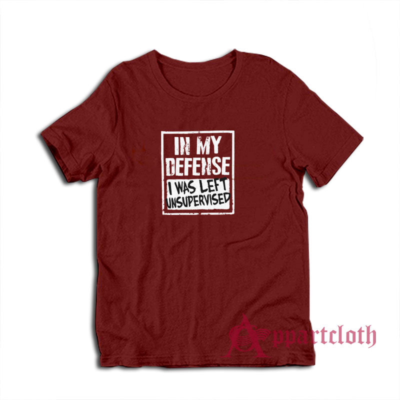 In My Defense I Was Left Unsupervised T-Shirt