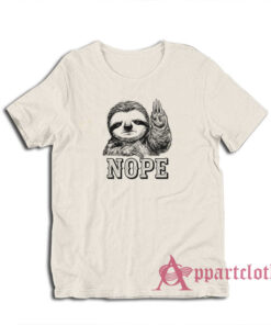 Sloth Nope Funny T-Shirt
