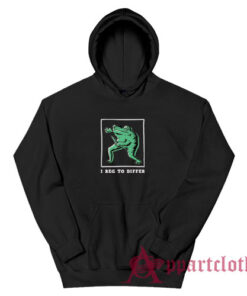 Frog With Knife I Beg To Differ Hoodie