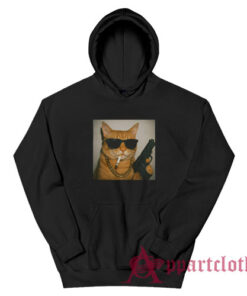 Gangster Cat Funny Hoodie