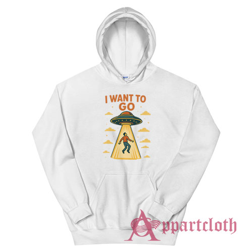 I Want To Go Alien Abduction Vintage Hoodie