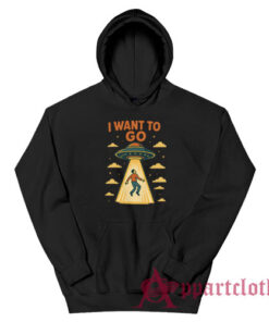 I Want To Go Alien Abduction Vintage Hoodie