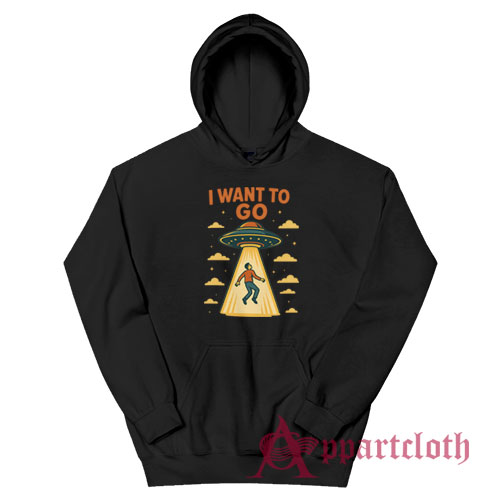 I Want To Go Alien Abduction Vintage Hoodie