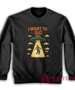 I Want To Go Alien Abduction Vintage Sweatshirt