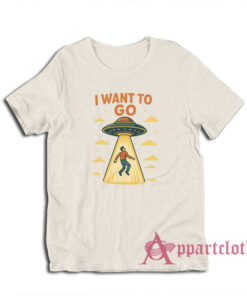 I Want To Go Alien Abduction Vintage T-Shirt