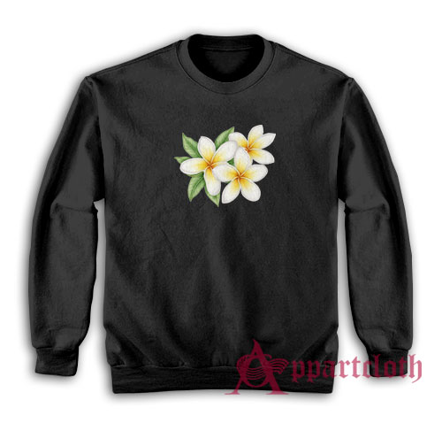Plumeria Flower Tropical Sweatshirt