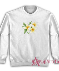 Plumeria Flower Tropical Sweatshirt