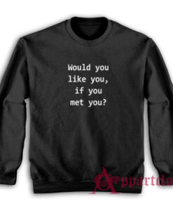 Would You Like You If You Met You Sweatshirt