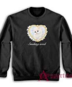 Cat Smoking Weed Funny Sweatshirt