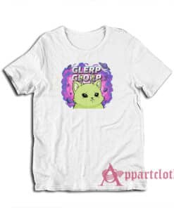 Glerp Glorp Funny Alien Cat T-Shirt