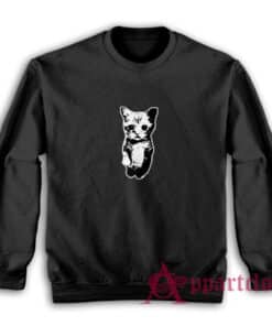 Sad Standing Cat Meme Sweatshirt