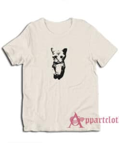 Sad Standing Cat Meme T-Shirt
