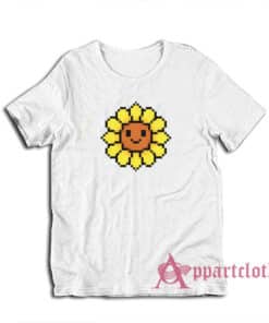 Sun Flower Pixel T-Shirt