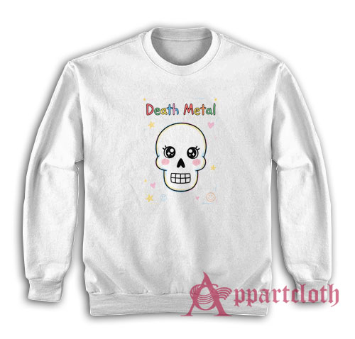 Cute Death Metal Skull Sweatshirt