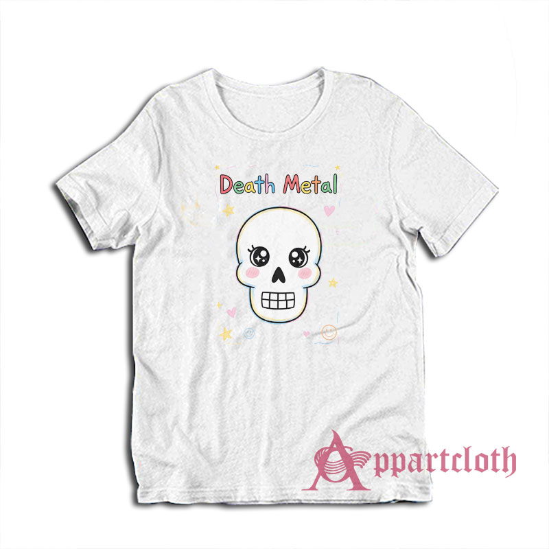Cute Death Metal Skull T-Shirt