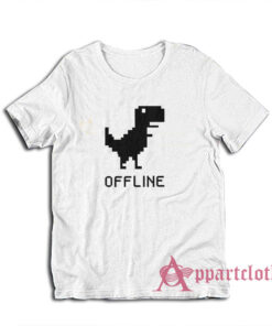 Dinosaur Offline Funny T-Shirt