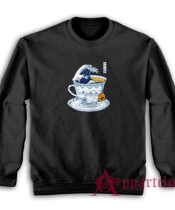 Tea Cup The Great Kanagawa Sweatshirt