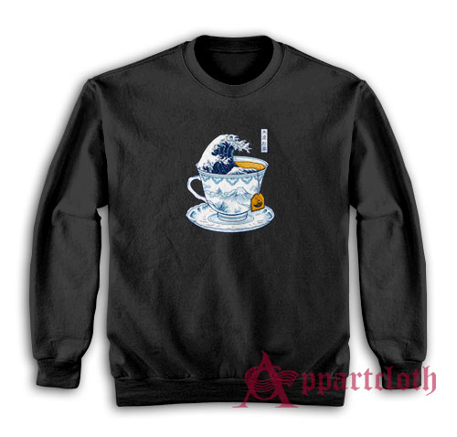 Tea Cup The Great Kanagawa Sweatshirt