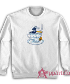 Tea Cup The Great Kanagawa Sweatshirt