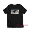 Cat Biting Shark T-Shirt