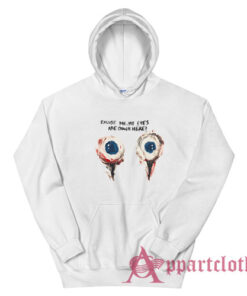 Excuse Me My Eyes Are Down Here Funny Hoodie