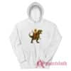 Jesus Riding A Dinosaur Hoodie