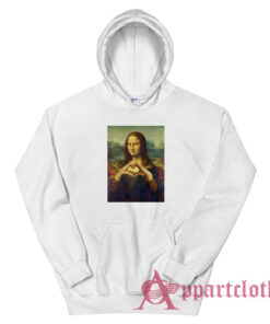 Mona Lisa Heart Sign Funny Hoodie