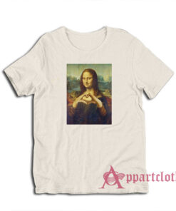 Mona Lisa Heart Sign Funny T-Shirt
