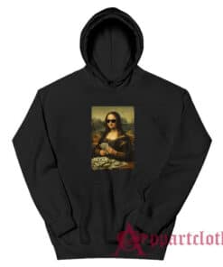 Mona Lisa With Sunglasses and Money Hoodie