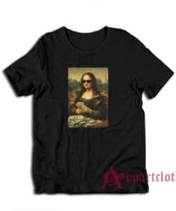 Mona Lisa With Sunglasses and Money T-Shirt
