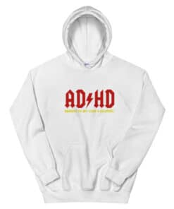 Adhd Highway To Hey Look A Squirrel Funny Parody Hoodie