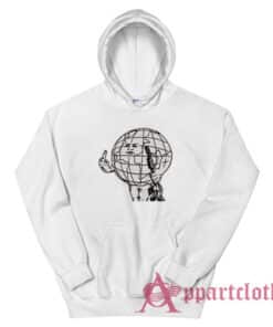 Globe With Gun Middle Finger Hoodie