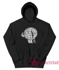 Globe With Gun Middle Finger Hoodie