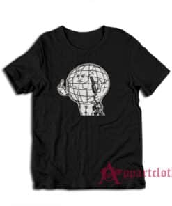 Globe With Gun Middle Finger T-Shirt