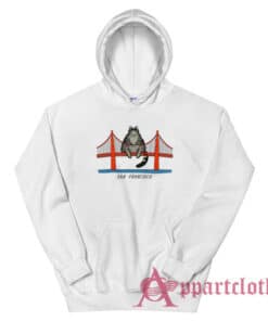 Kliban Cat San Francisco Golden Gate Hoodie