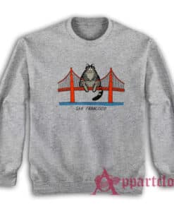 Kliban Cat San Francisco Golden Gate Sweatshirt