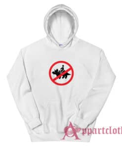 No Riding Triceratops Funny Hoodie