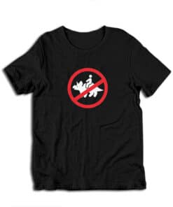 No Riding Triceratops Funny T-Shirt