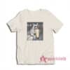 Raccoon Drinking Iced Coffee Retro T-Shirt