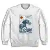 Hokkaido Wave Retro Japanese Surf Sweatshirt