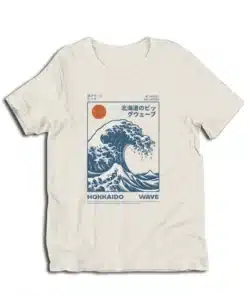 Hokkaido Wave Retro Japanese Surf T-Shirt