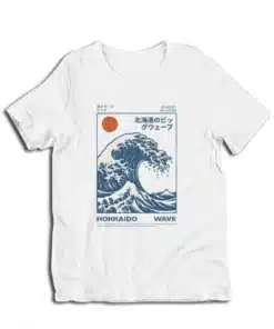 Hokkaido Wave Retro Japanese Surf T-Shirt