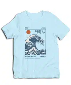 Hokkaido Wave Retro Japanese Surf T-Shirt