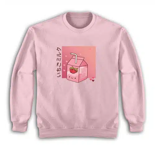 Kawaii Strawberry Milk Sweatshirt