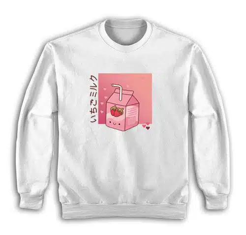 Kawaii Strawberry Milk Sweatshirt