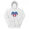 Love Heart USA America Hoodie