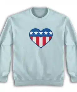 Love Heart USA America Sweatshirt