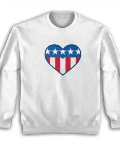 Love Heart USA America Sweatshirt