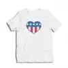 Love Heart USA America T-Shirt