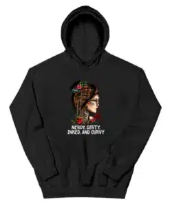 Nerdy Dirty Inked and Curvy Vintage Hoodie